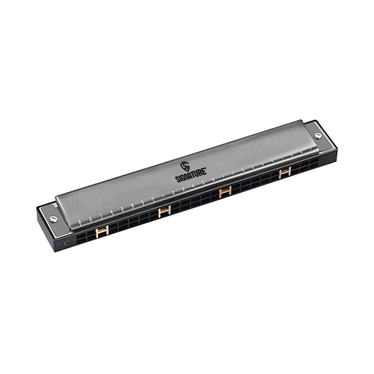 Signature 970007 24-Hole Stainless Steel Harmonica