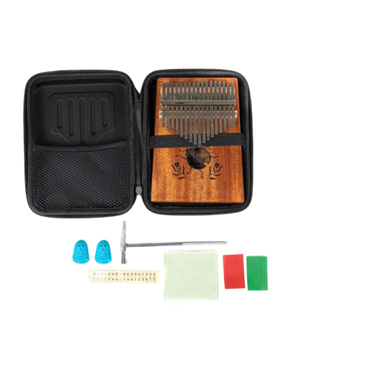 Mahogany Kalimba with Hard Case & Accessories