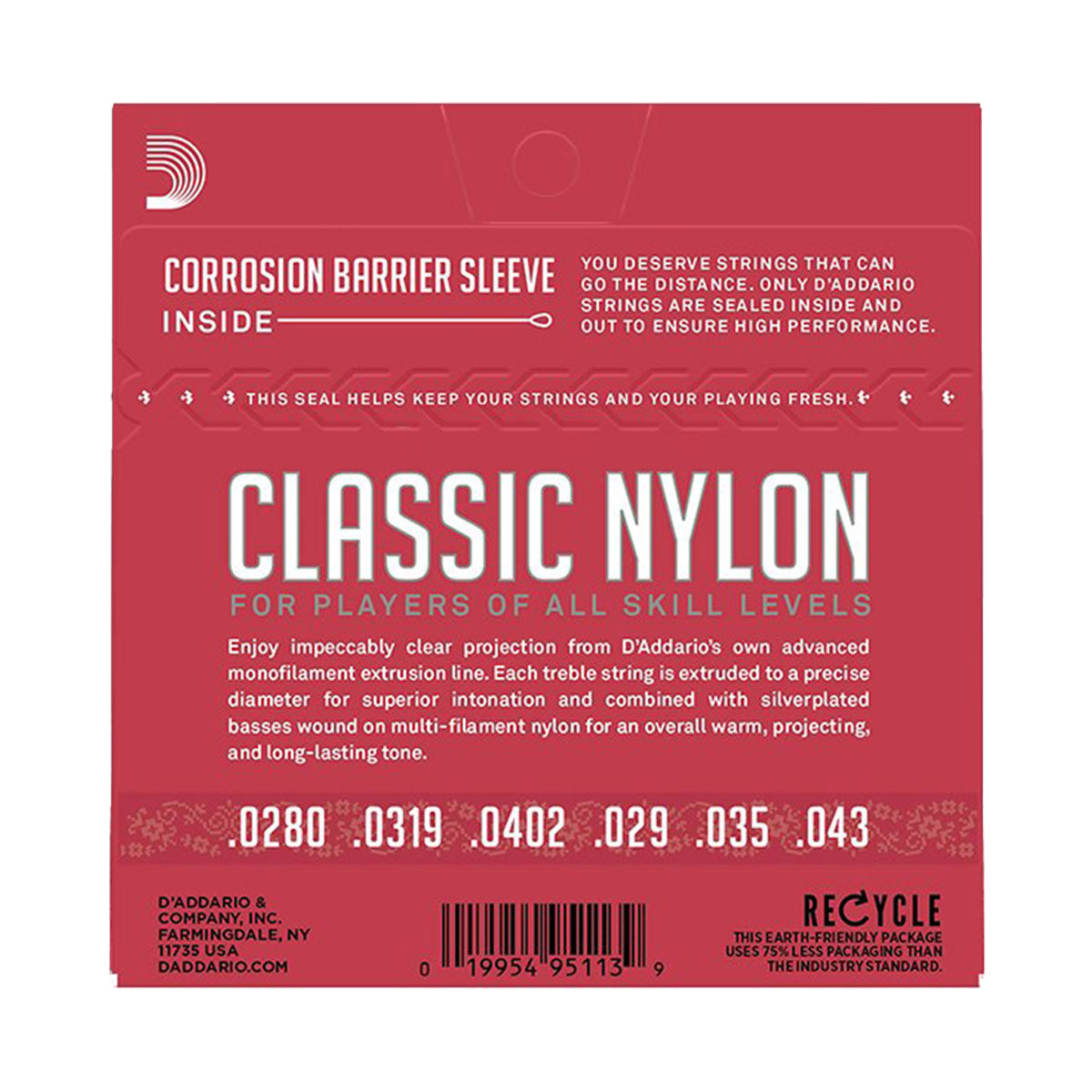 D’addario EJ27N Normal Tension Classical Guitar Strings
