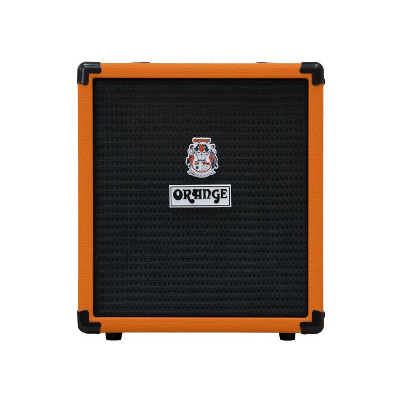 Orange Crush Bass 25 – 25W Bass Combo Amp with Parametric EQ, Tuner, CabSim Headphone Output & Aux Input