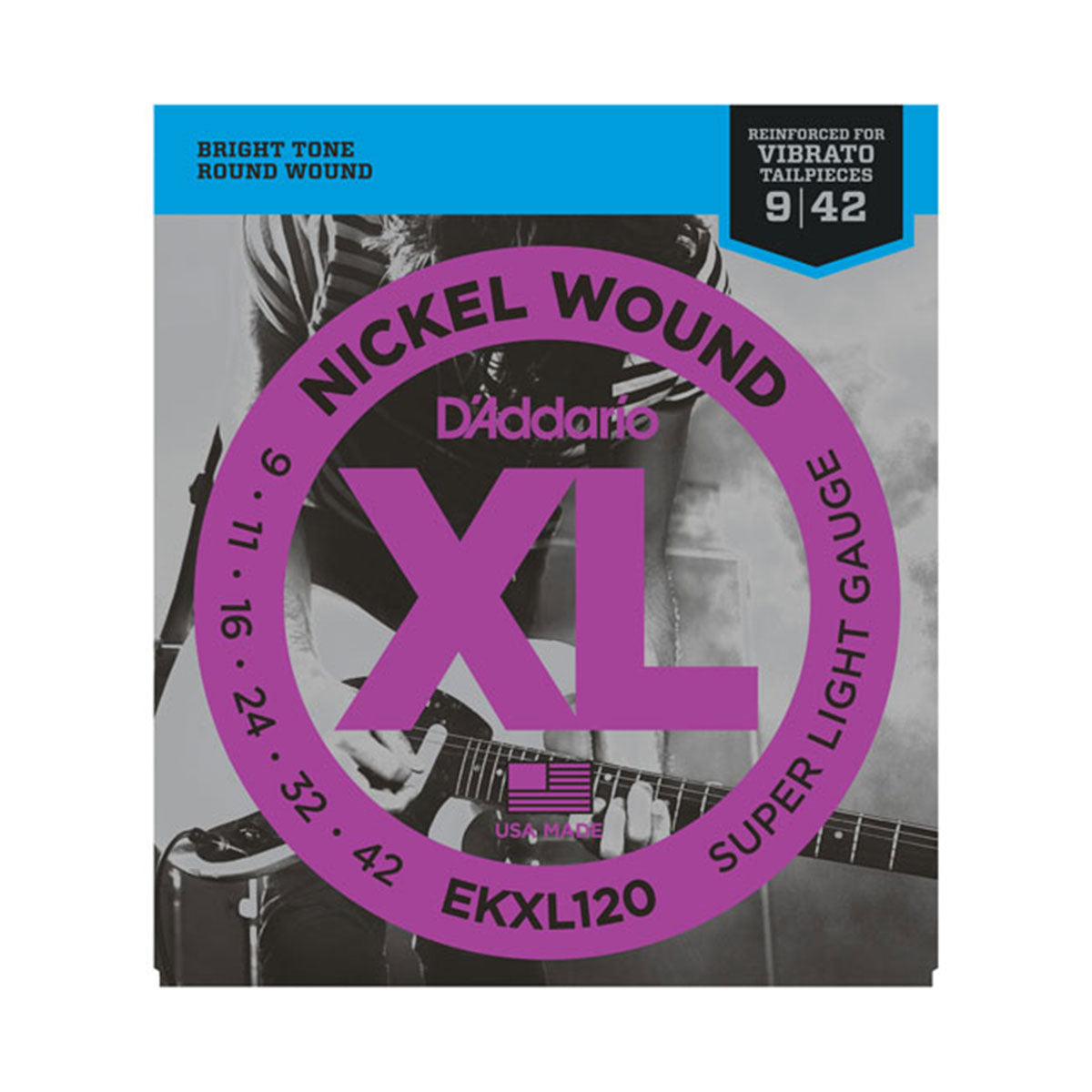 D’Addario EKXL120 9-42 Super Light Electric Guitar Strings