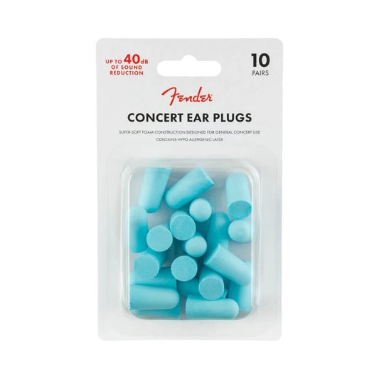 Fender Concert Ear Plugs (10 Pair), Daphne Blue