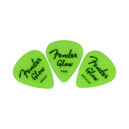 Fender Glow In The Dark 351 Picks, 12-Pack