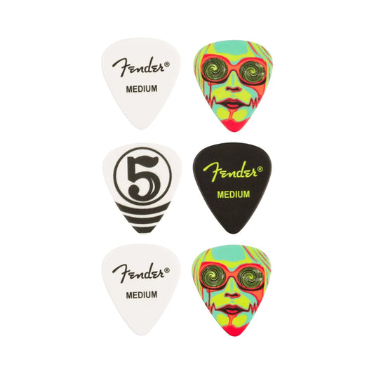 Fender John 5 351 Celluloid Picks (6 pack)