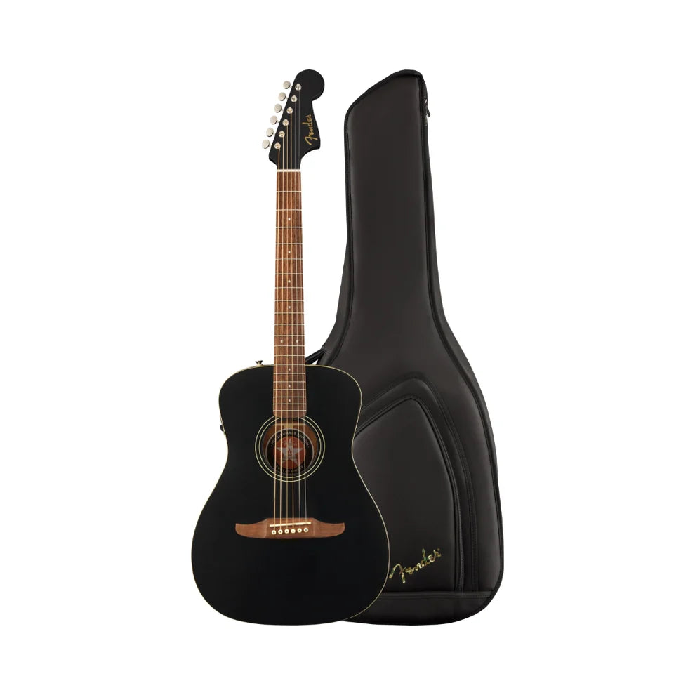Fender Joe Strummer Campfire Acoustic Guitar – Black Matte (with Deluxe Gig Bag)