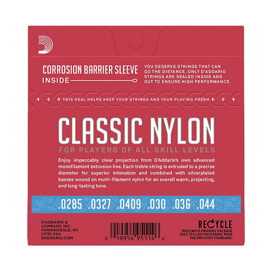 D'Addario Hard Tension Nylon Student Classical Strings EJ27H