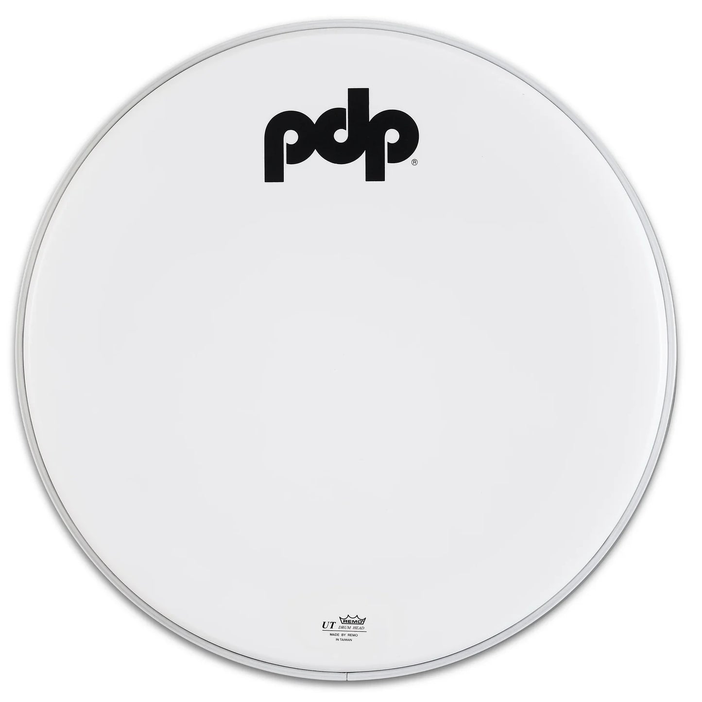 PDP 22" White Coated Logo Bass Drum Head