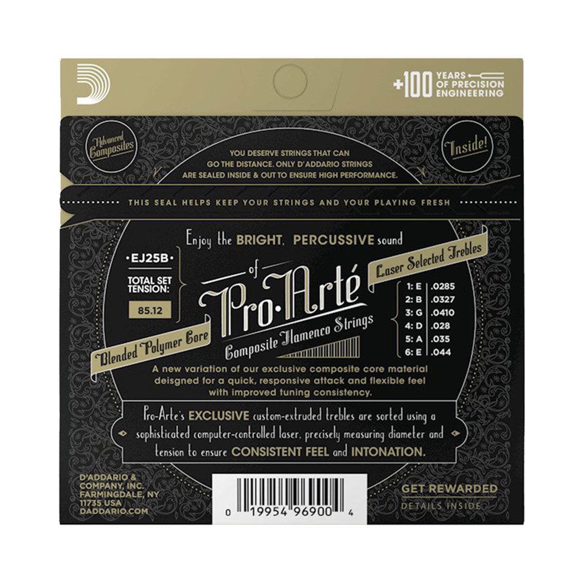 D’Addario EJ25B Pro-Arte Flamenco Tension Composite Core Classical Guitar Strings