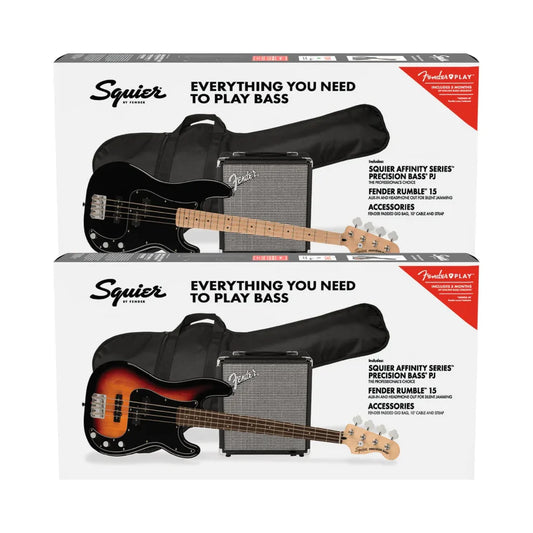 Fender's Squier Affinity Series Precision Bass PJ Pack (Multiple Colors Available)