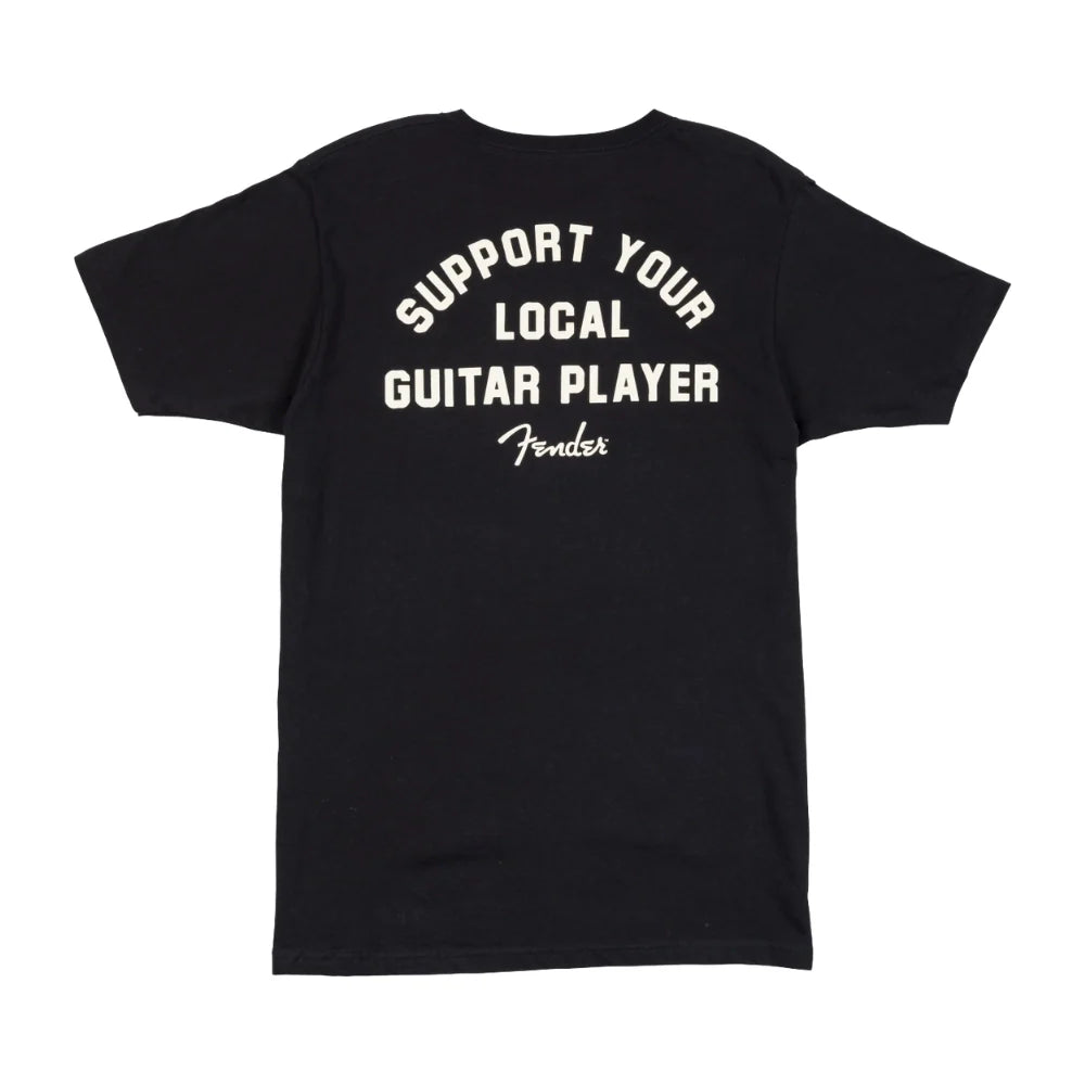 Fender Support Your Local Guitar Player Tee, Black, M