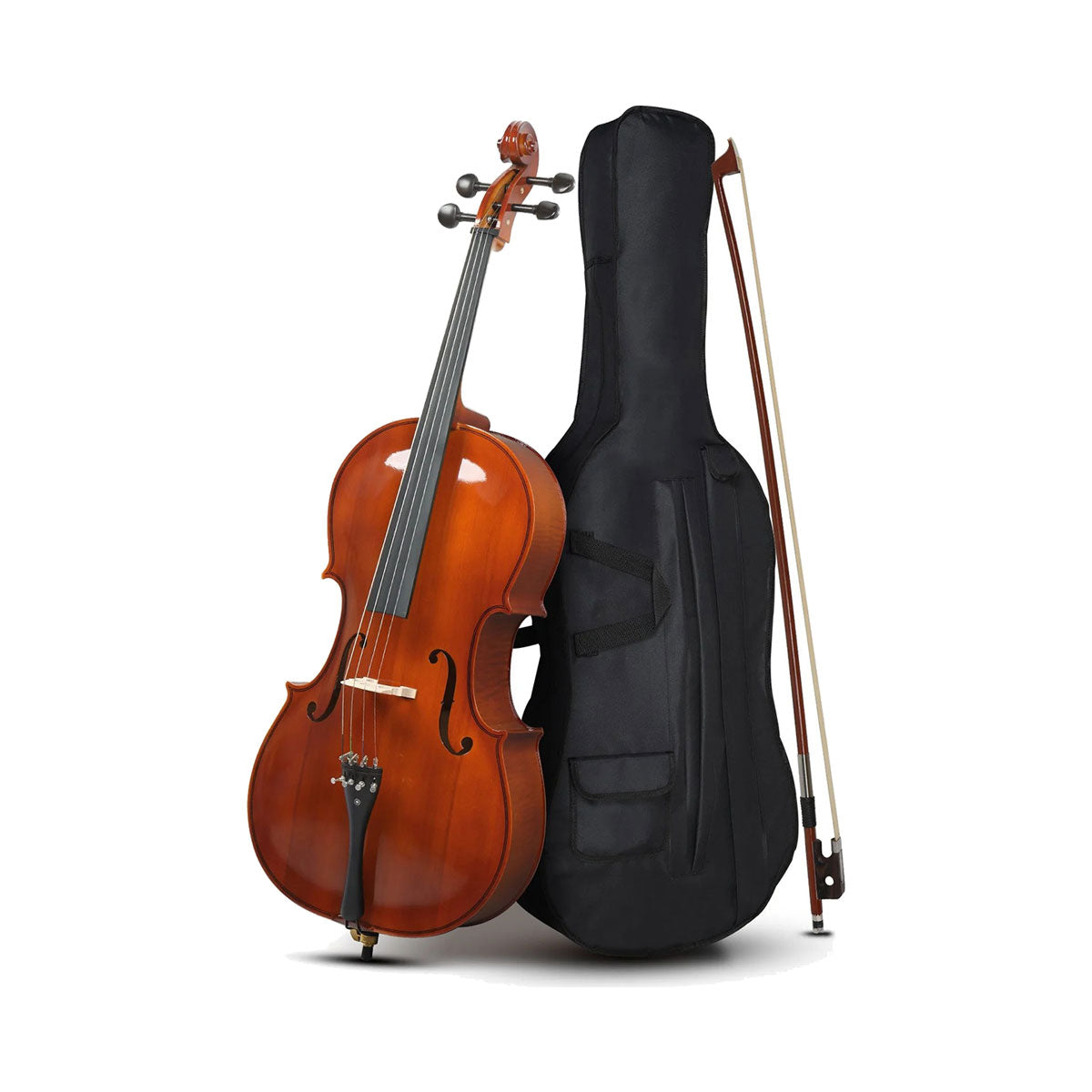 Signature DCE-300 4/4 Cello with Bow and Soft Case