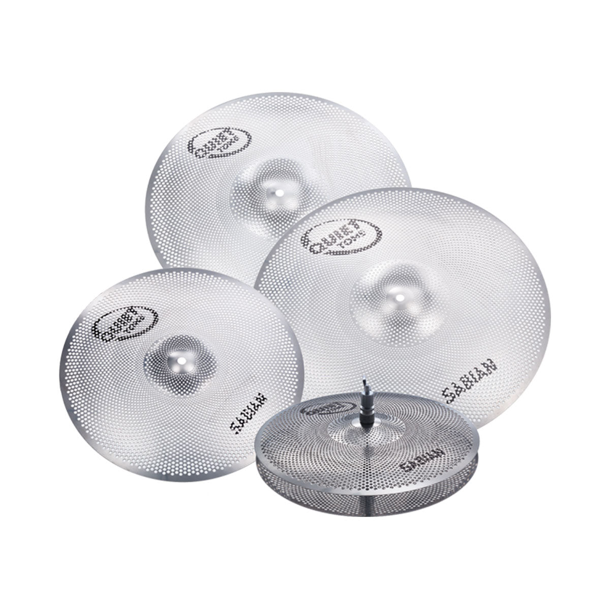 Sabian QTPC504 14-16-18-20 Quiet Tone Practice Cymbals Set