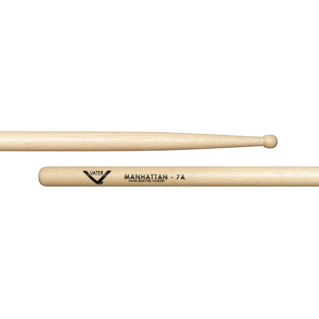 Vater Manhattan 7A Wood Tip Drumsticks – American Hickory