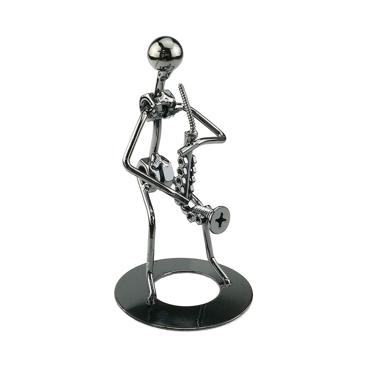 Signature MG-178 Steel Saxophone Player Statue