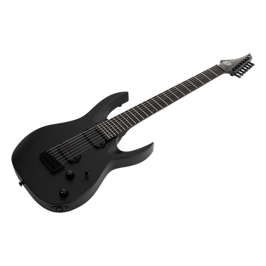 S by Solar AB4.7C 7-String Electric Guitar – Carbon Black Matte