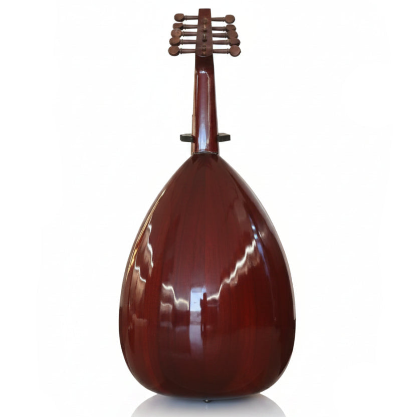 Damascus Iraqi Oud Sunburst Finish - Fixed Bridge