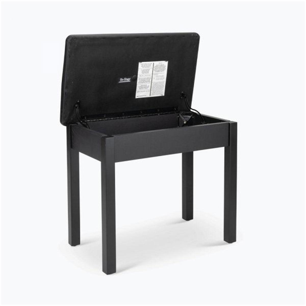 On-Stage KB8902B Flip-Top Keyboard/Piano Bench - Black