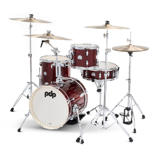 PDP New Yorker 4-Piece Shell Pack 16", Twisted Cherry, Chrome Hardware