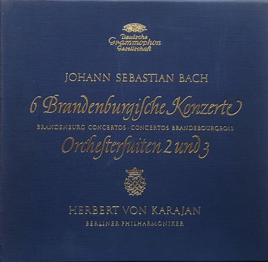 Bach 6 Brandenburg Concertos Karajan & Berlin Philharmonic 3×12" Vinyl