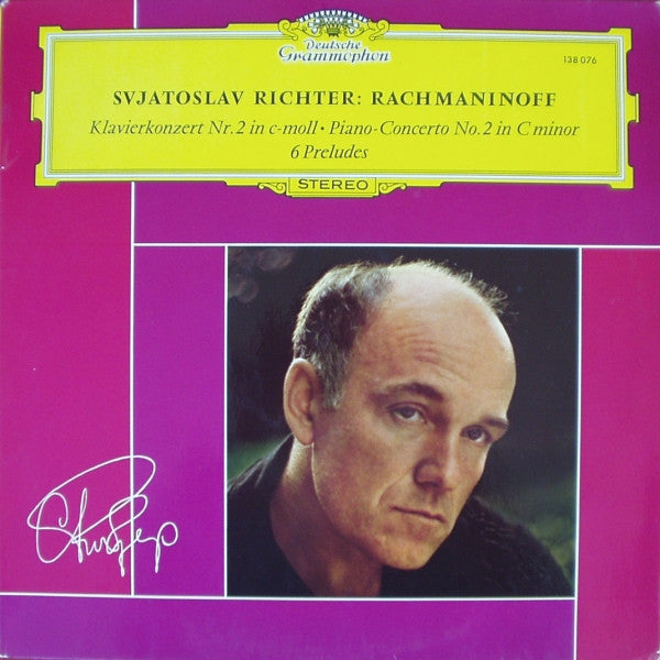 Rachmaninoff – Piano Concerto No. 2 & 6 Preludes Richter & Wislocki 12" Vinyl