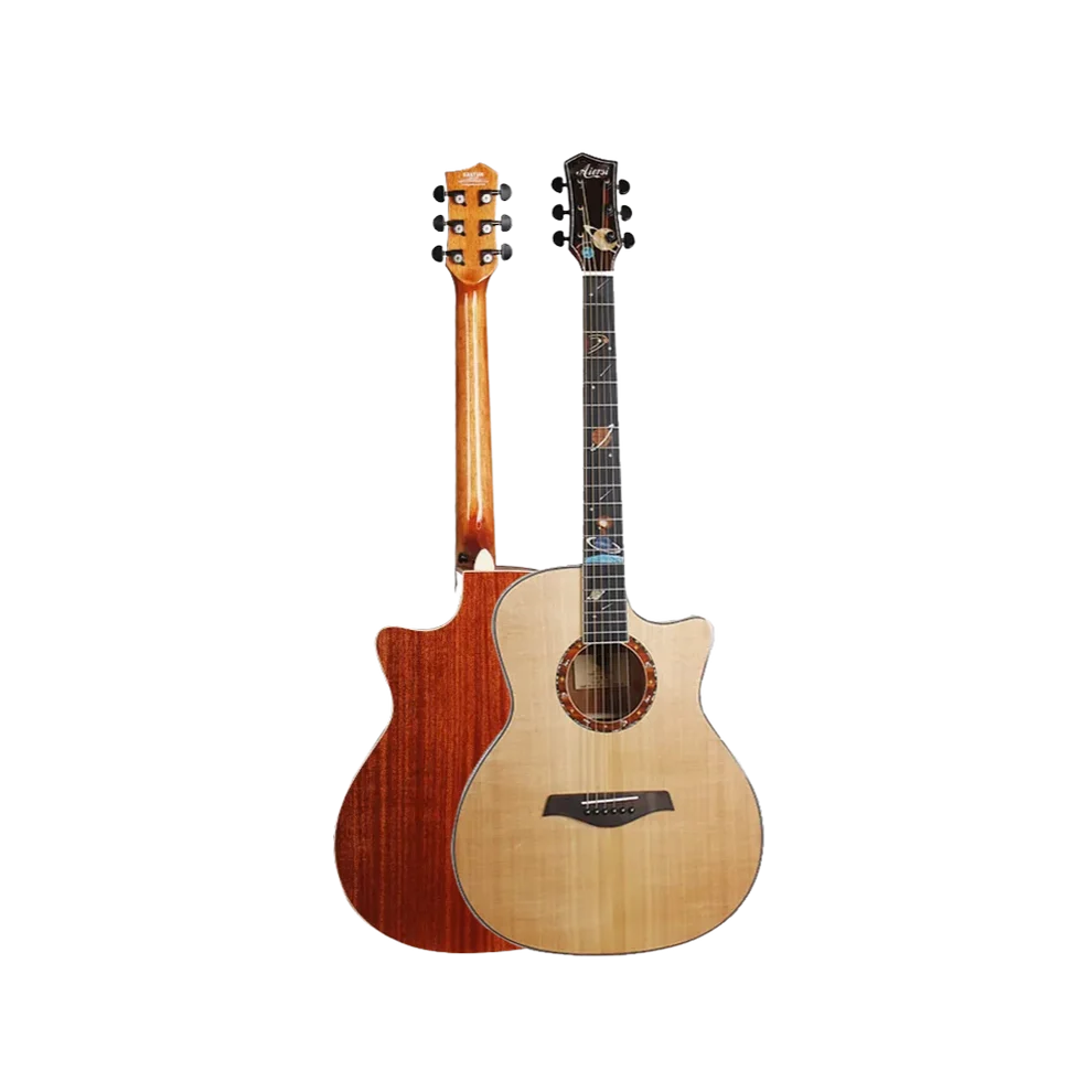 Aiersi SG02SMC-GA Grand Auditorium Cutaway Acoustic Guitar