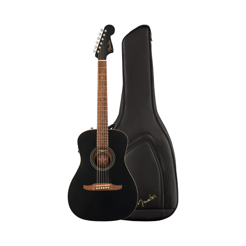 Fender Joe Strummer Campfire Acoustic Guitar – Black Matte (with Deluxe Gig Bag)