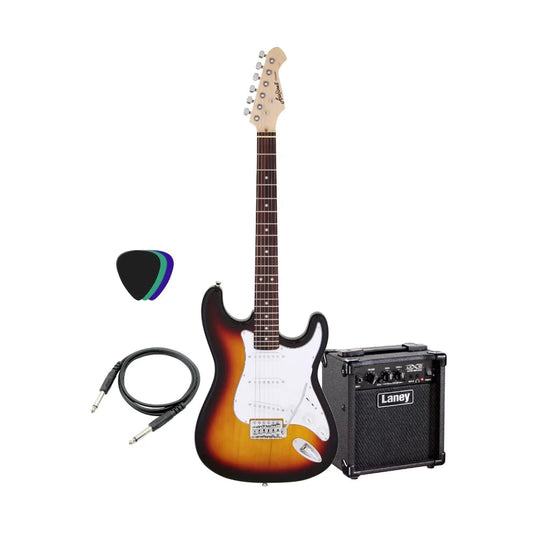 Aria Pro SSS Electric Guitar Bundle