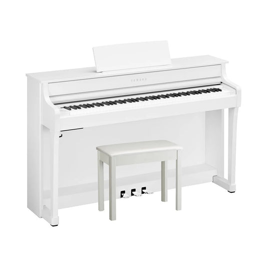 Yamaha CLP-835 Clavinova Digital Piano Bundle (White)