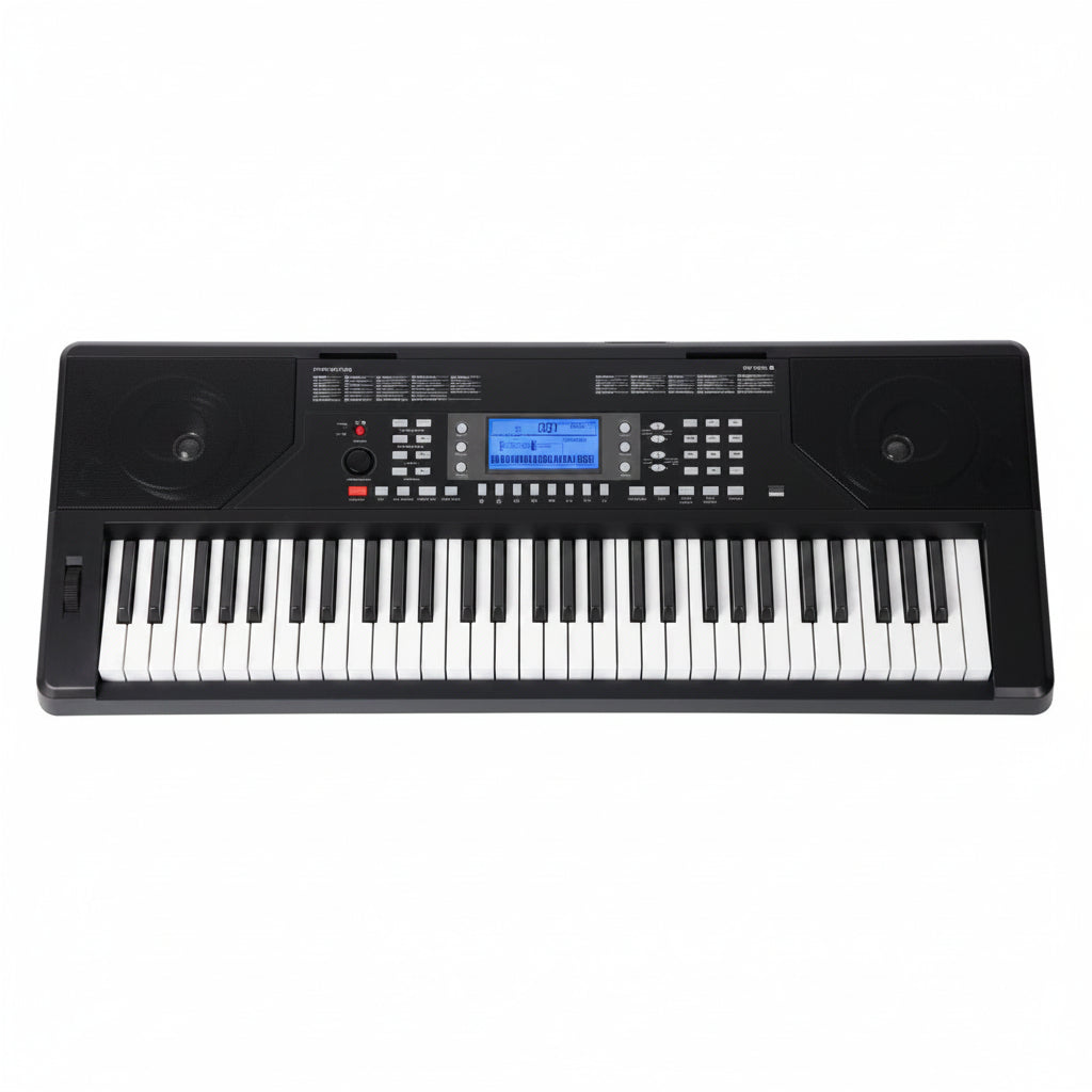 MK18 61-Key Digital Keyboard Piano with Touch Response & Adjustable X-Stand