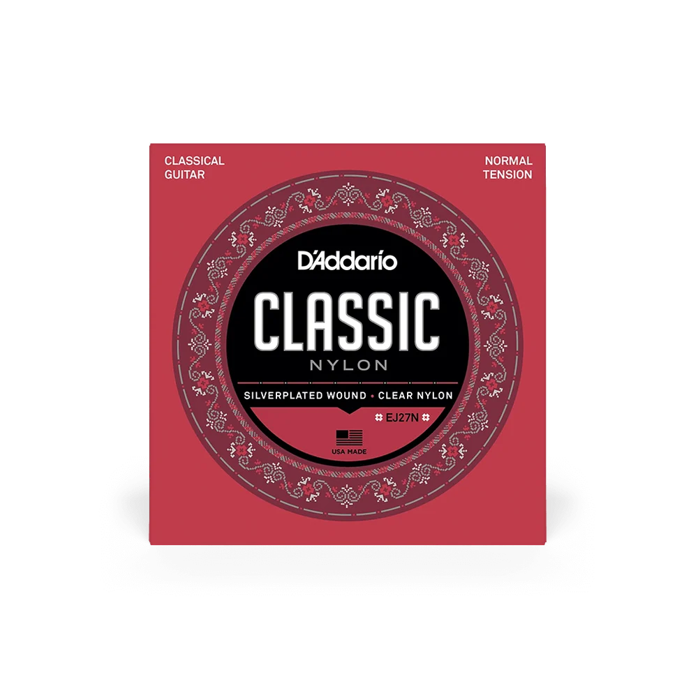 D'Addario 28-43 Normal Tension Nylon Student Classical Strings EJ27N