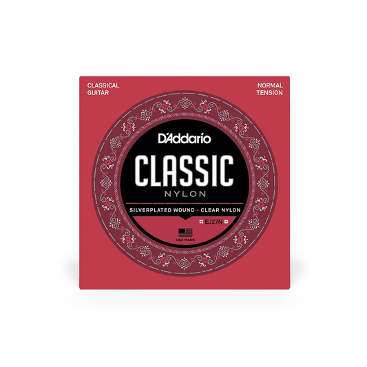 D'Addario 28-43 Normal Tension Nylon Student Classical Strings EJ27N