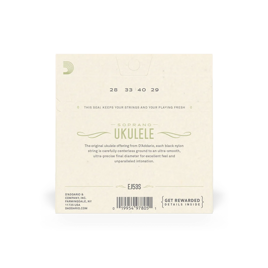 D'addario Soprano Ukulele Strings Set EJ53S