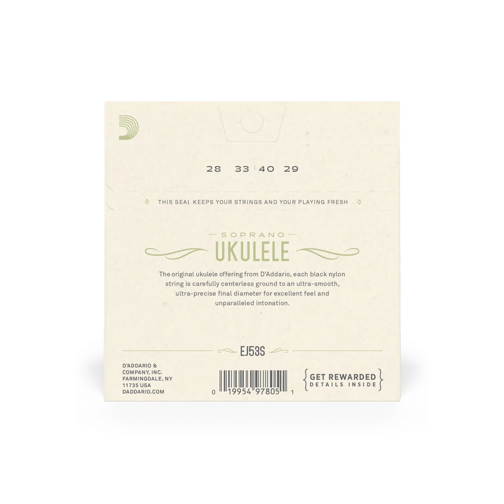 D'addario Soprano Ukulele Strings Set EJ53S