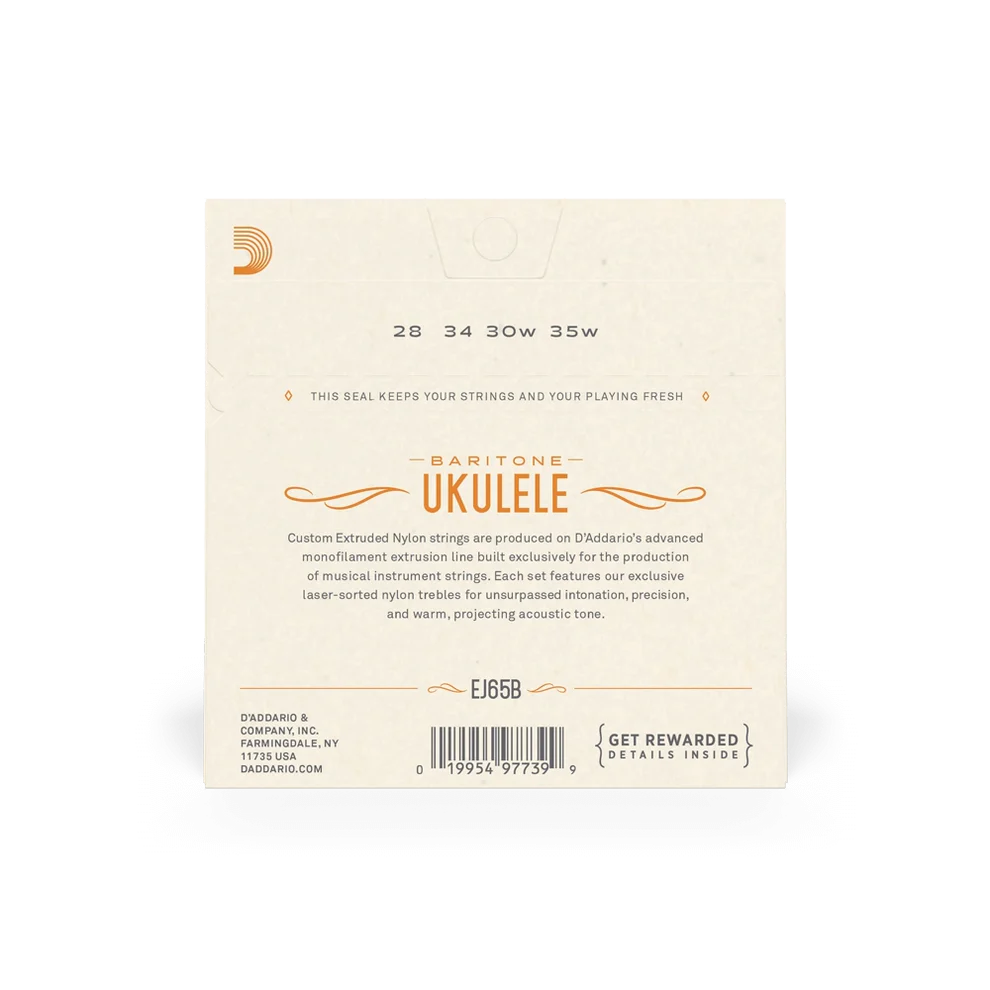 D'Addario Baritone Ukulele Strings Set EJ65B