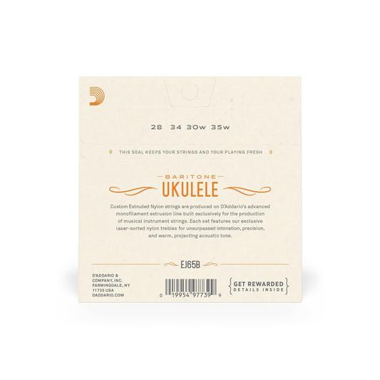 D'Addario Baritone Ukulele Strings Set EJ65B