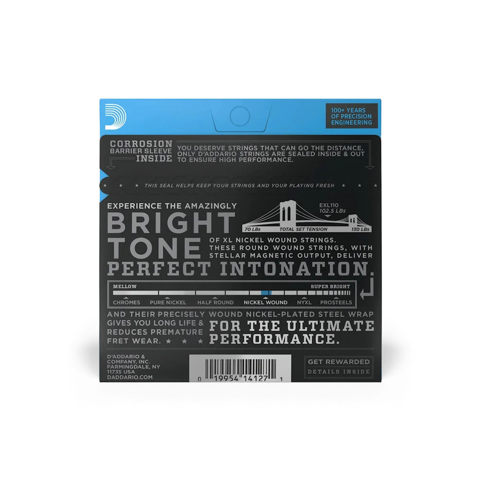 D'Addario 10-46 Regular Light Electric Guitar Strings EXL110