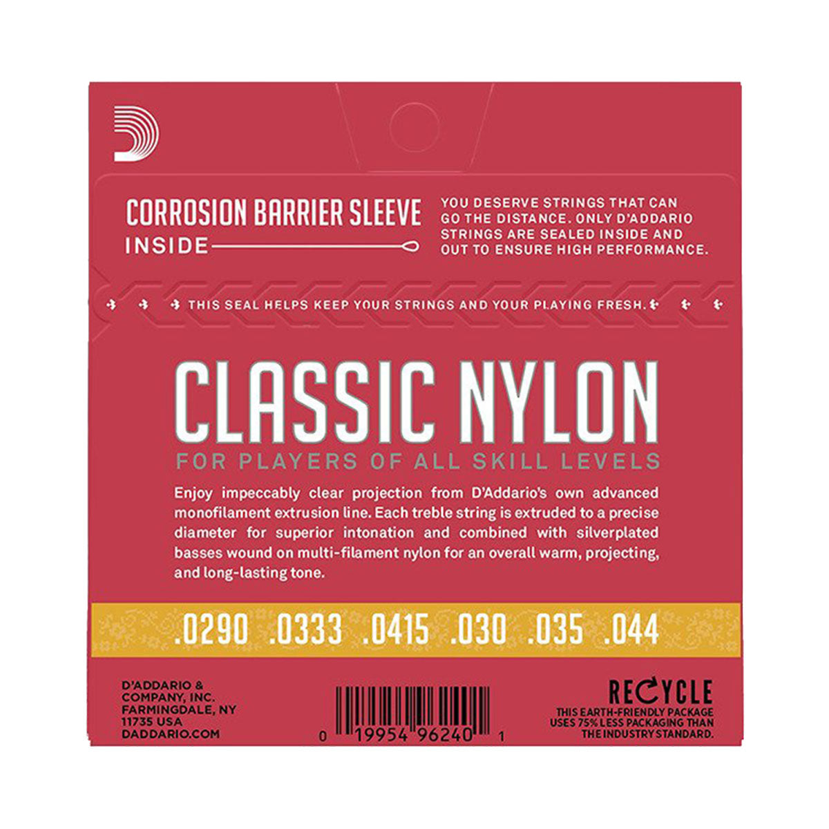 D’Addario EJ27N 3/4 Normal Tension Classic Guitar Strings