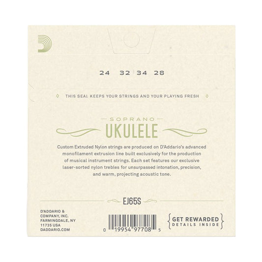 D’addario EJ65S Pro-Arte Soprano Ukulele Strings