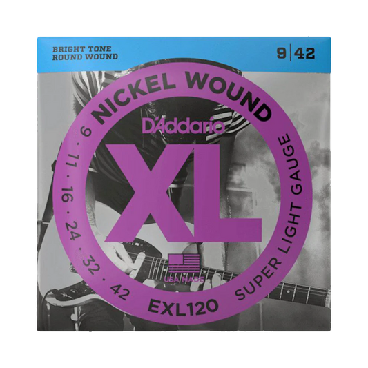 D'Addario 09-42 Super Light Electric Guitar Strings EXL120