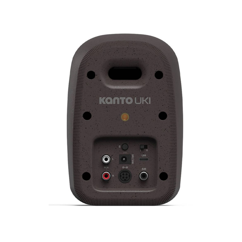 Kanto UKI 100W Desktop Speakers with Bluetooth, USB-C, Headphone out, Pumice (Speckled Brown), Sold in Pairs