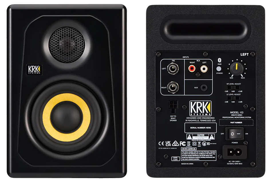 KRK Kreate 3 Studio Monitors (PAIR)