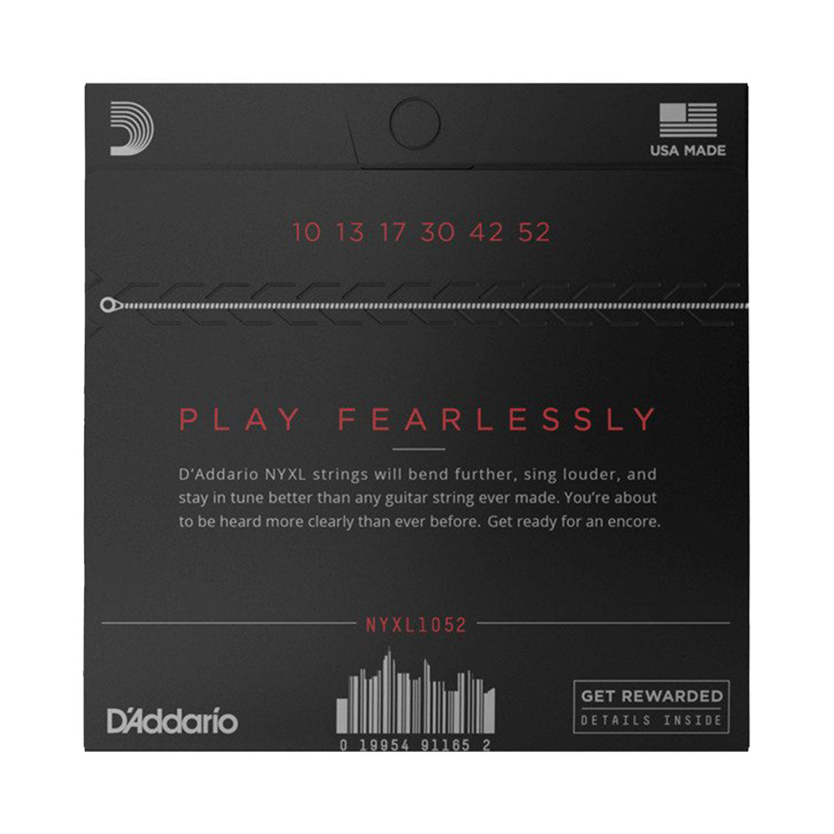 D’addario NYXL1052 10-52 Light Top/Heavy Bottom Electric Guitar Strings