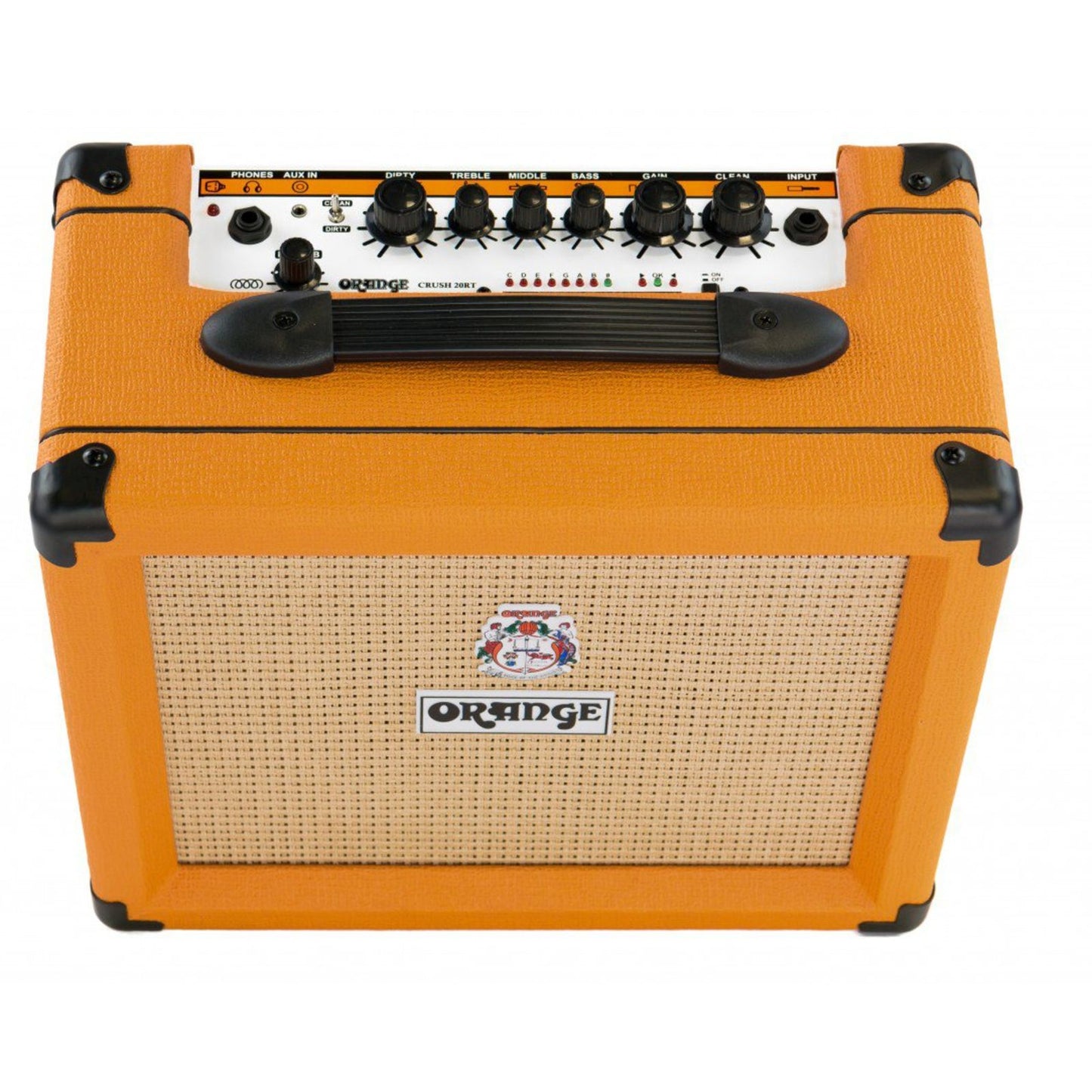 Orange Crush 20RT – 20W Guitar Combo Amp with Reverb, Tuner, and Aux Input, Orange