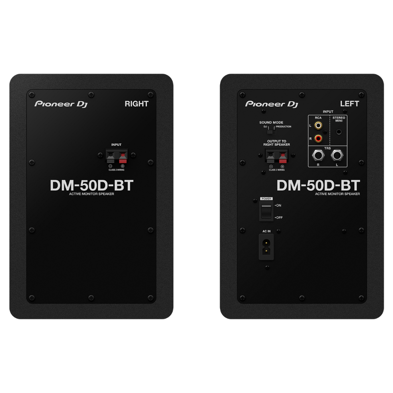 Pioneer DJ DM-50D-K 5" Desktop Monitor System with Bluetooth, Black