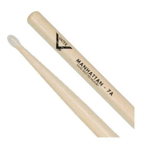 Vater Traditional 7A Nylon Tip Drumsticks – Hickory