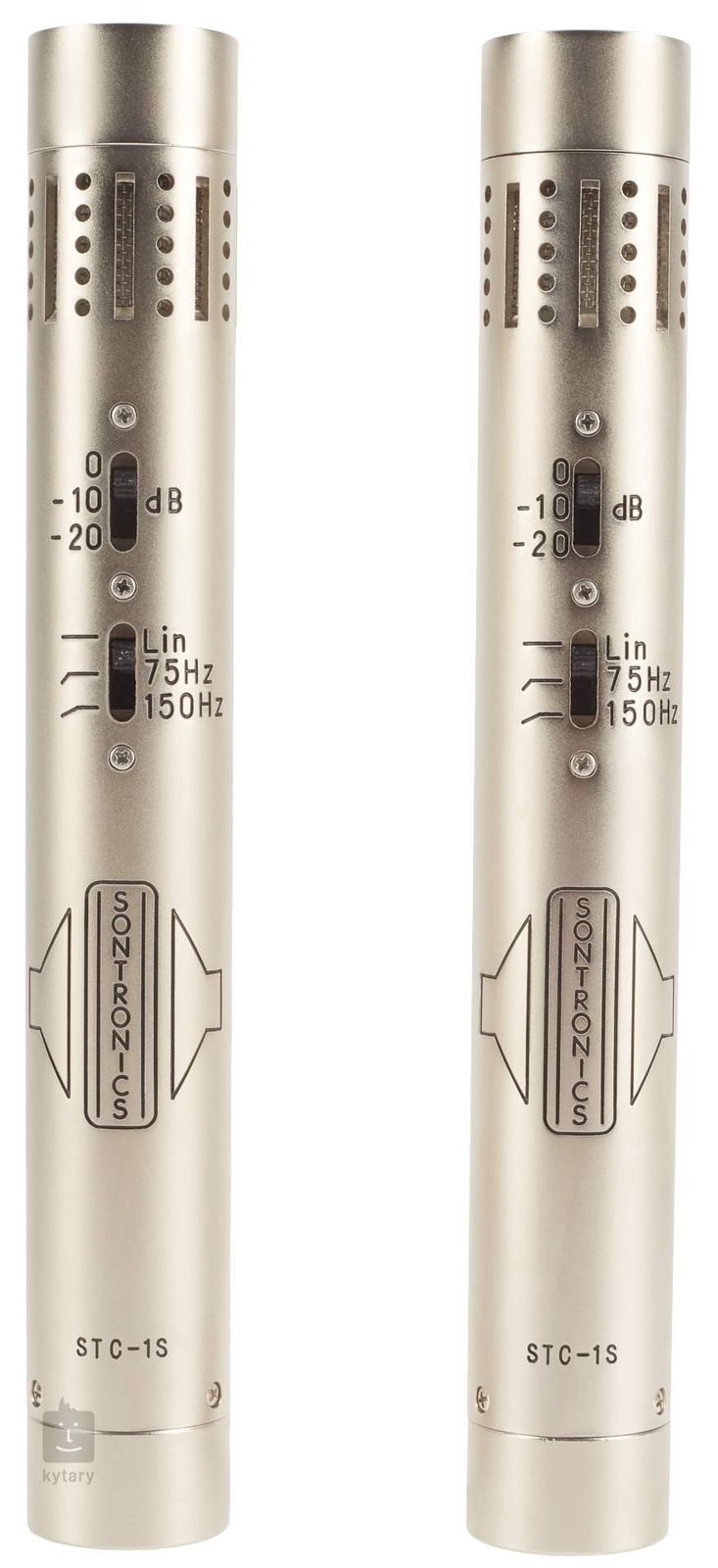 Sontronics STC-1S Stereo Pair of Condenser Microphones, Silver