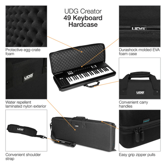 UDG Creator 49 Keyboard Hardcase, Black