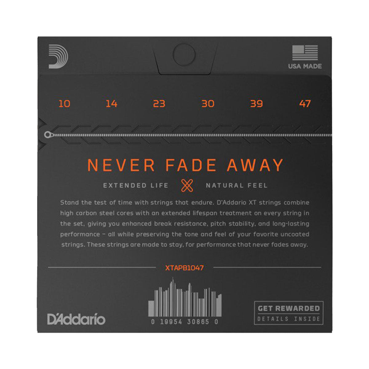 D’addario XTAPB1047 10-47 Coated Extra Light Acoustic Guitar Strings