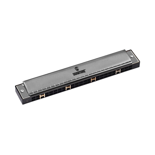 Signature 970007 24-Hole Stainless Steel Harmonica