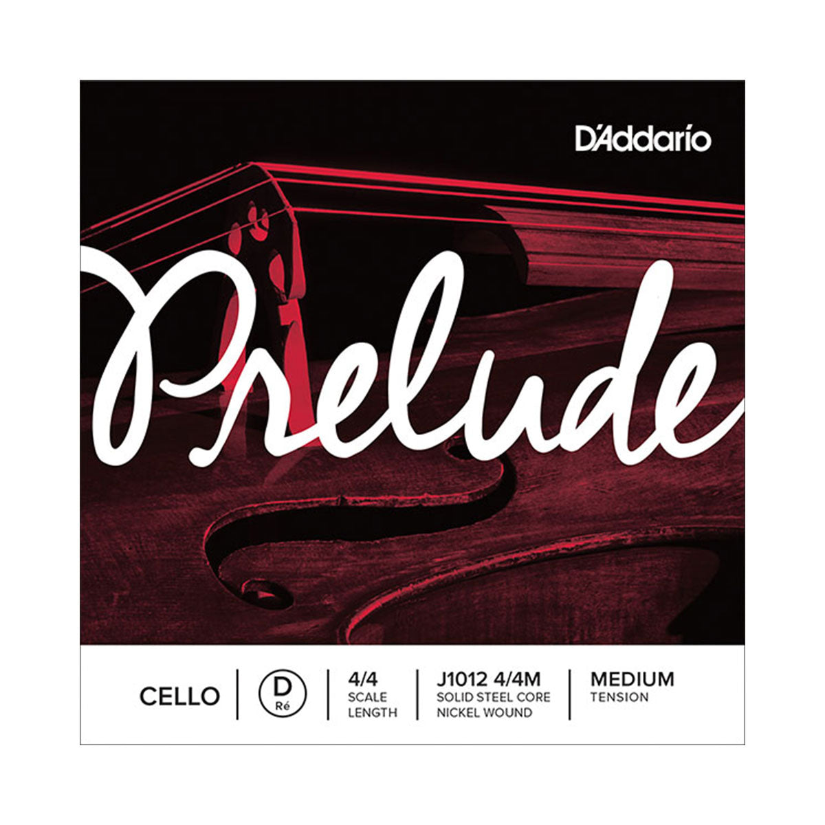 D’Addario J1012 4/4M Prelude Single D Cello String